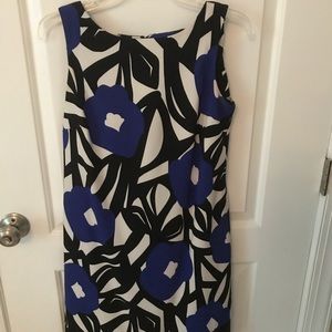 Black and blue dress